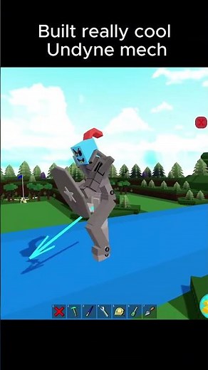 Built really cool undyne mech in BABFT credits and tutorial from ‪@JustEfficientEngineer‬