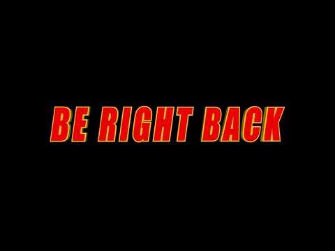 We'll Be Right Back Screen | Looping Neon Animation for YouTube & Twitch