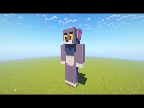 Minecraft | How to Build Tom the Cat Statue | Tutorial