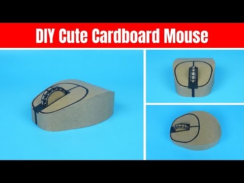 DIY Cute Cardboard Mouse | How to make mouse with cardboard | Computer Mouse from cardboard