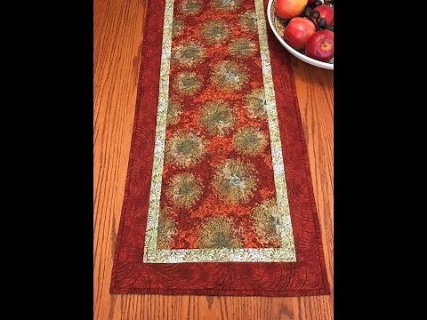 Quilted Table Runner Tutorial