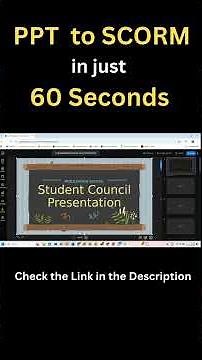 Turn Your PowerPoint into a SCORM Course in Just 60 Seconds!