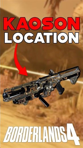 KAOSON LEGENDARY SMG LOCATION BORDERLANDS 4