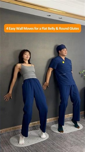 Full Body Home Wall Workout for Posture, Core Strength, Glute Lift, Leg Toning, and a Slimmer Waist