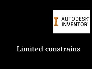 How to limit constrains in Inventor 2020