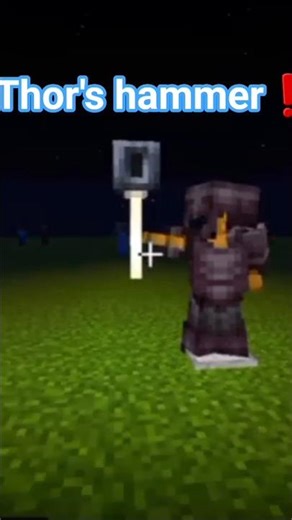 Making a thor's hammer in minecraft