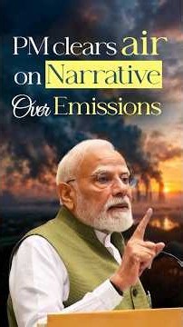 India’s contribution in carbon emissions is half of the global average: PM Modi | #shorts
