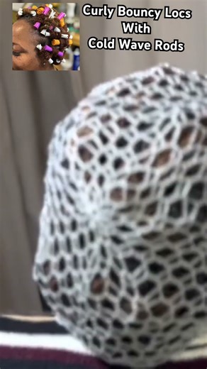 Curly Bouncy Locs With Cold Wave Rods