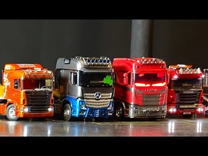 AWESOME RC Trucks at Leigh Model Shop, Rc Truck ACTION | Tamiya Scania 770 Mercedes SLT MAN