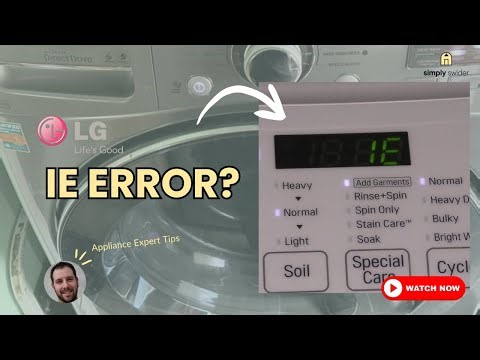 LG Washer IE Error? 6 EASY FIXES (70% Success With This!)