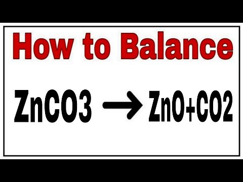 How to balance ZnCO3=ZnO+CO2|Chemical equation ZnCO3=ZnO+CO2|ZnCO3=ZnO+CO2 balanced|ZnCO3=ZnO+CO2