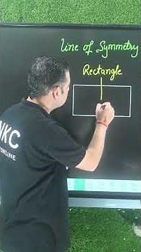 Line of Symmetry | Symmetrical Lines | Hown many lines of Symmetry are there in a Rectangle? #math
