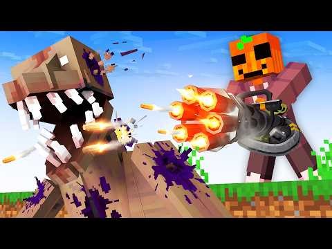 Usé ARMAS para MATAR MODS de TERROR en Minecraft!
