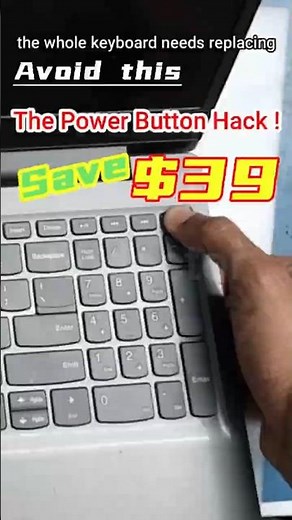 Laptop No Power? Secret Power Button Fix 💡 (Lenovo Trick)