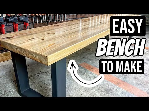 Making an EASY DIY Bench for Beginners | Woodworking