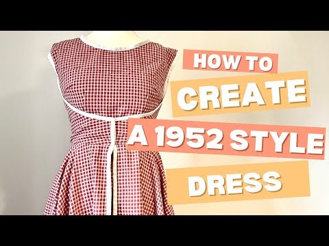 Making A 1952 Robe Dress!