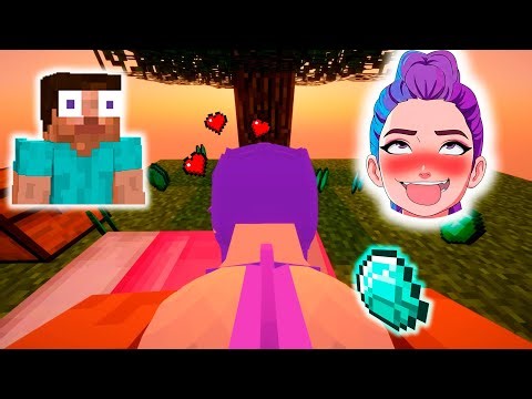 What Happens If You Give Rumi-Tyan an Diamond in Minecraft Skyblock?! PART 2