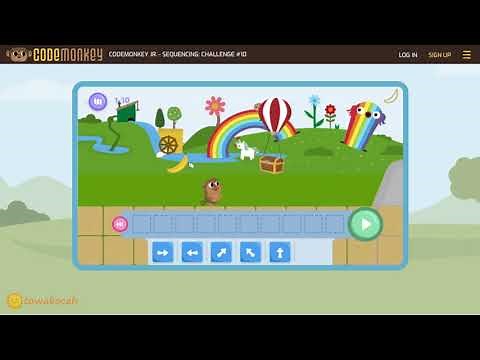 Codemonkey Jr One Hour of Code - Learn Monkey Sequencing (Coding for Kids Kindergarten 4-6 years)