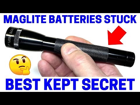 Mini Maglite Flashlight - How To Remove Stuck Corroded Batteries