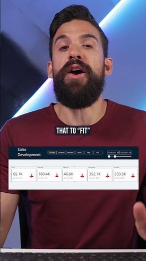 Improve UI with Animated ARROWS for Power BI Report #shorts #powerbi