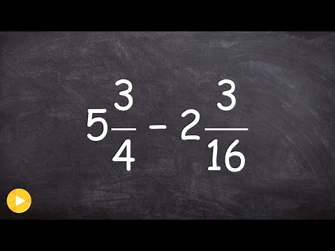 How to subtract mixed numbers by converting them to improper fractions