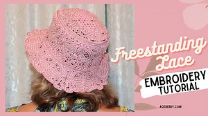 How to make free-standing lace embroidery