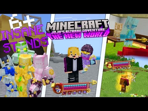 This NEW JOJO ADDON IS INSANE!!| Jojo Bizzare Adventure Addon/Mod For Minecraft PE!?| (1.21.101+)