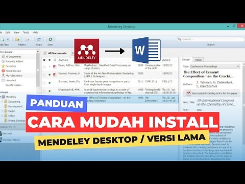 Cara Download dan Install Mendeley Desktop | Versi Lama