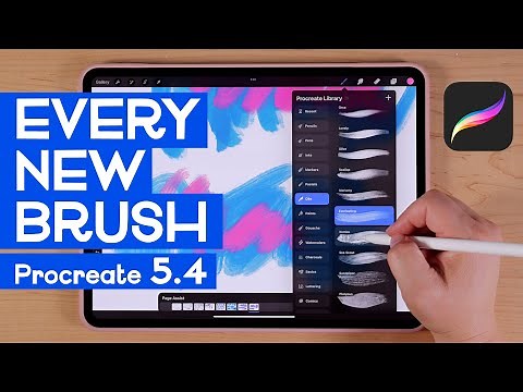Every New Brush in Procreate 5.4 (Full Walkthrough)