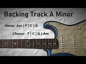 Rock Pop BACKING TRACK in Am | 95 BPM | Guitar Backing Track