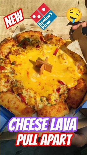 NEW Domino's Cheese Lava Pull Apart Pizza Review!🧀🔥*NOT SPONSORED*
