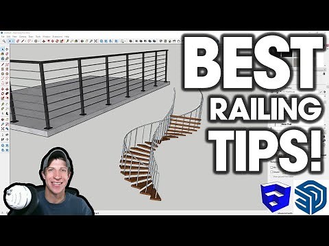 The BEST TIPS for Modeling RAILINGS in SketchUp!