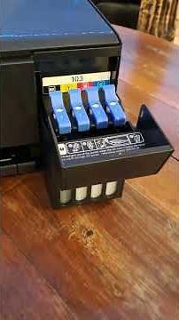 Pour colors and connect (set up) Epson network printer