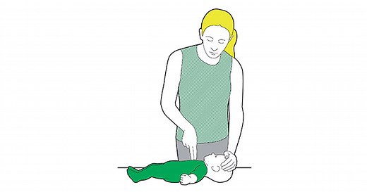 How to do baby CPR (under one year old)