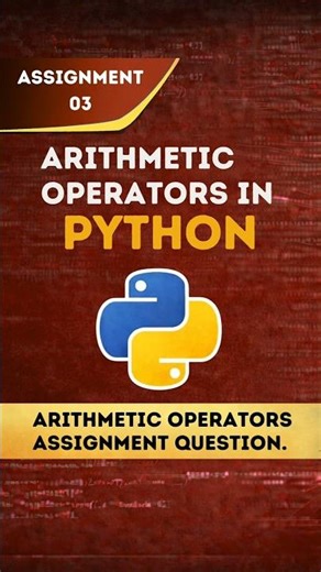 arithmetic operators in python | Assignment No 3 #python #learnpython #codewithasim