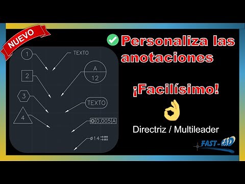 ✅ Cómo personalizar la directriz, leader, multileader en AutoCAD
