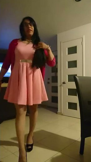 Paola's legs in tan pantyhose