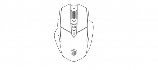 Inphic PM6 Pro Wireless Mouse User Manual: Connect, Adjust DPI, and Switch Modes