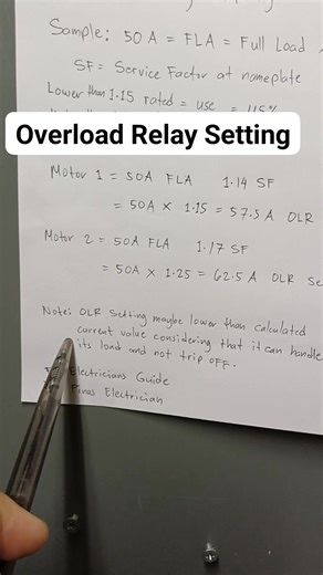 Overload relay setting motor control magnetic contactor thr Thermal overload # #electrician # #relay #control #power #technician # #switch # #wiring #engineering #diy #electrical | Electricians Guide