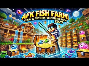 ✅ "Minecraft AFK Fish Farm Tutorial – Easy & Automatic Fishing Farm (2025)"