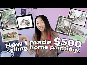 How I made $500 selling paintings when I suck at painting🎨(ULTIMATE GUIDE TO SELLING YOUR PAINTINGS)