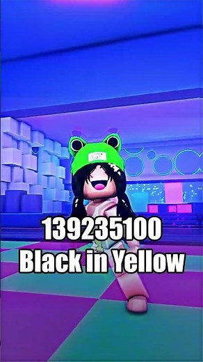 ROBLOX MUSIC CODE/ID *April 2023* | Black in Yellow #shorts