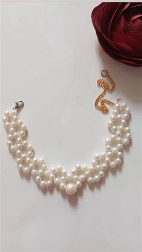 "DIY Necklace Making | Easy Handmade Necklace Tutorial | Jewellery Making at Home"#shorts #craft