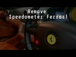 Remove Speedometer Ferrari