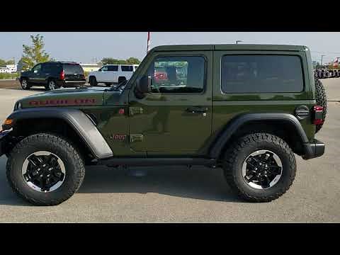 2021 JEEP WRANGLER RUBICON 2 DOOR 4X4 FIRST LOOK SARGE GREEN NEW COLOR WALK AROUND REVIEW 21J4 SOLD!