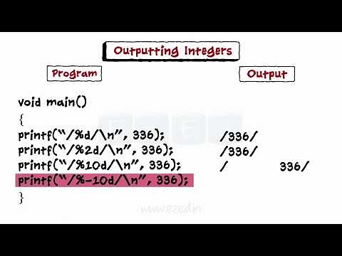 Input Output Operations - C Programming Basics - Computer Programming