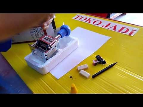 cara penggunaan Stempel nomor otomatis