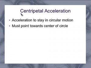 Centripetal Acceleration