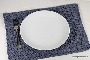 Crochet Placemat: A Mat for Every Room: Free Crochet Pattern - Winding Road Crochet