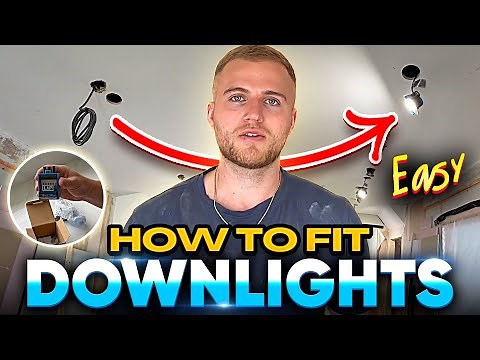 DIY How To Install Downlights | Easy Lighting Upgrade (Ceiling Spotlights) #diy #homerenovation